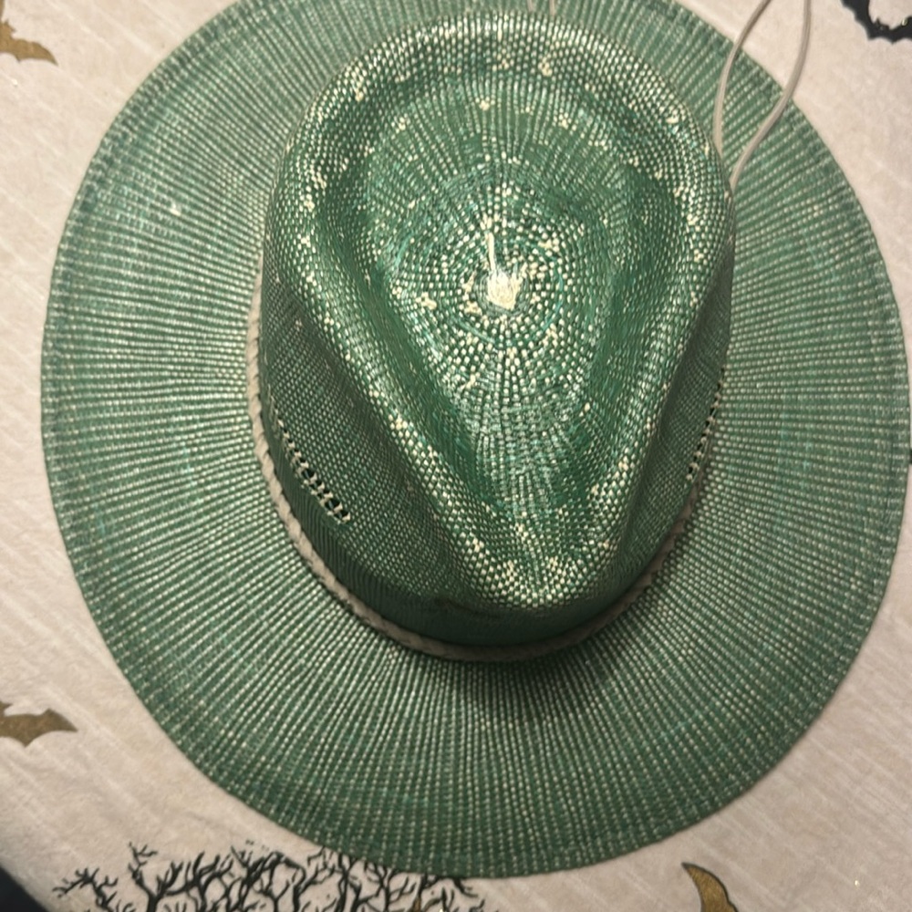 Charlie Horse straw hat green Women’s size Small - Picture 2 of 7